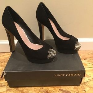 Vince Camuto Black Combo High Heel
